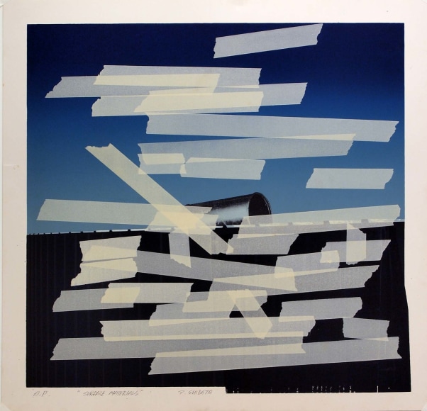 Toshio Shibata, Surface Material, 1975, ​Silkscreen on paper