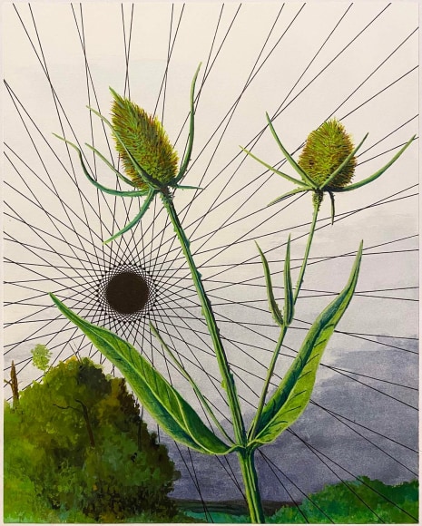 Jon Cowan Radiant Void N&ordm;8, 2019 Watercolor, ink, and gouache on paper 8x10&quot;