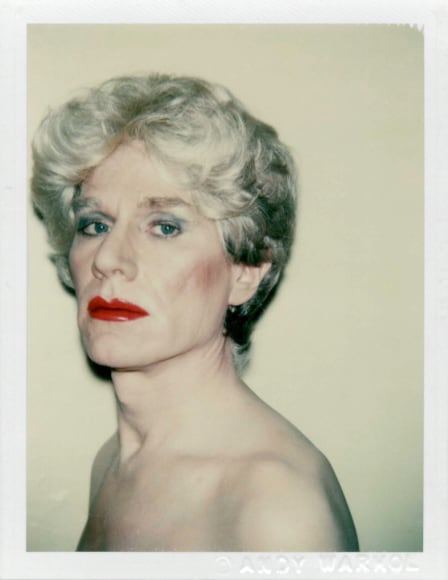 Andy Warhol, Self-portrait in Drag (Platinum Pageboy Wig), 1981