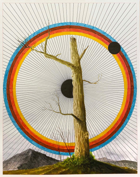 Jon Cowan Radiant Void N&ordm;12, 2019 Watercolor, ink, and gouache on paper 11x14&quot;