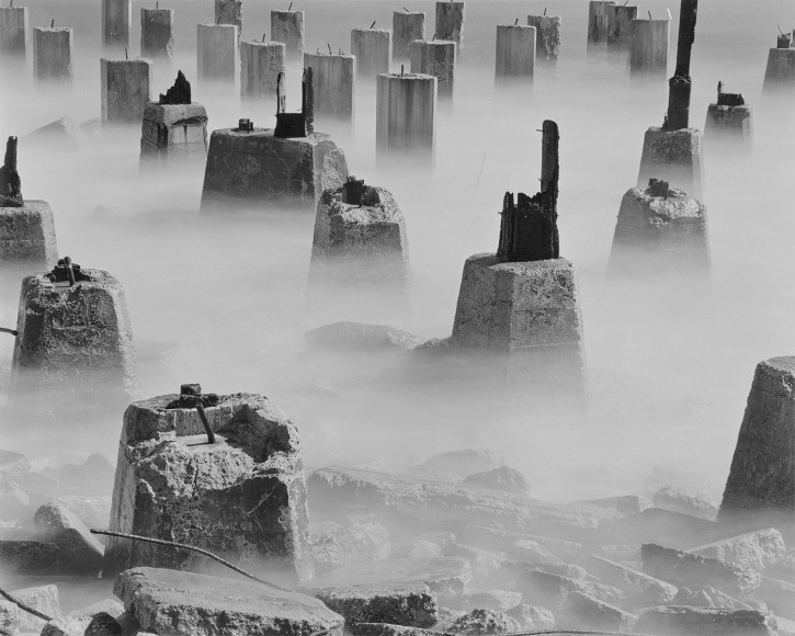 The Pilings, 1958 vintage gelatin silver print