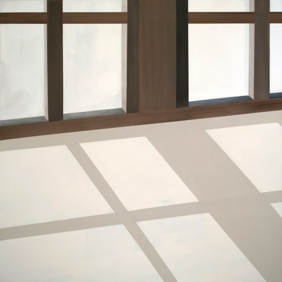 Mary Laube Stilled Clatter, 2015 24 x 24&quot; Acrylic on panel