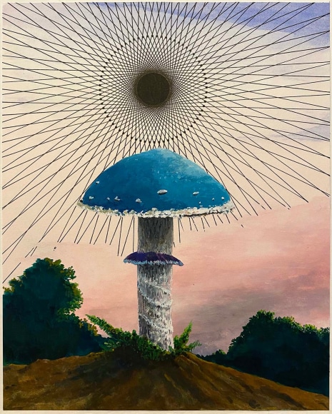 Jon cowan Radiant Void N&ordm;7, 2019 Watercolor, ink, and gouache on paper 8x10&quot;