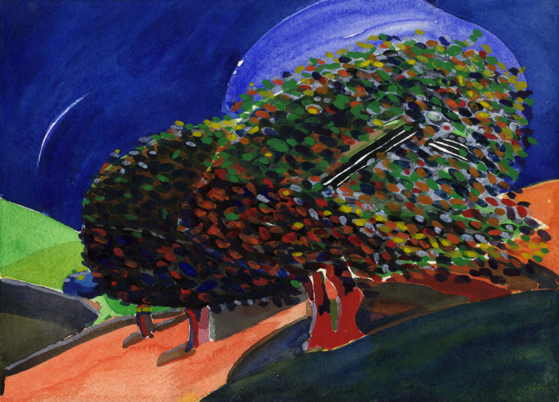 Scotland, 1974 watercolor