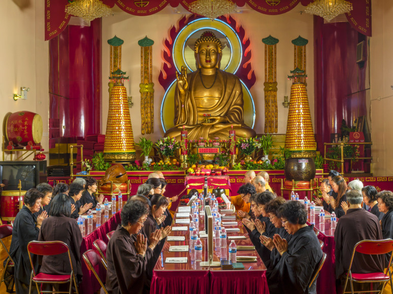Neal Slavin Buddhist Temple, NYC