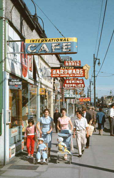 Fred Herzog Robson Street, 1957