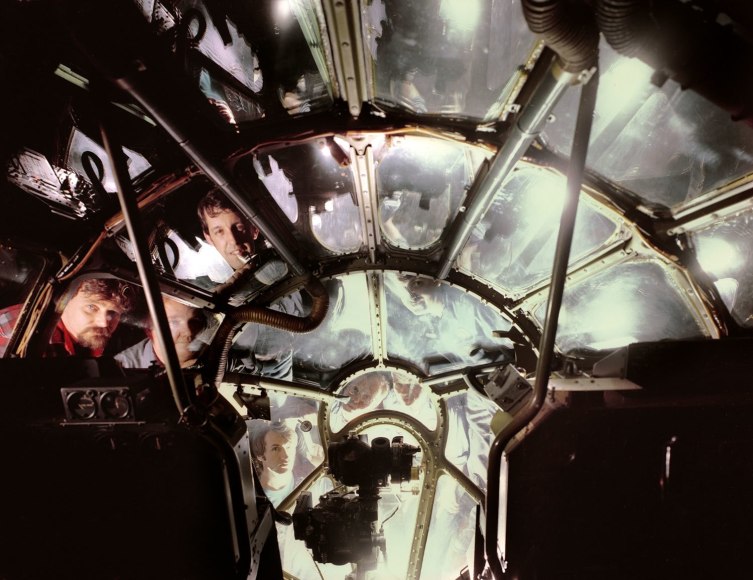 Neal Slavin Aircraft Restoration Technicians inside the Enola Gay, Suitland, MD, 1987