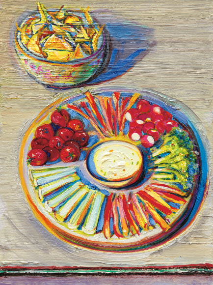 Wayne Thiebaud, Vegetables &amp; Chips, 2010-2014