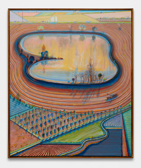 Wayne Thiebaud, "Fields and Furrows"