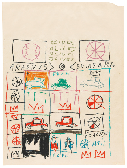 Basquiat Untitled (Grid), 1981