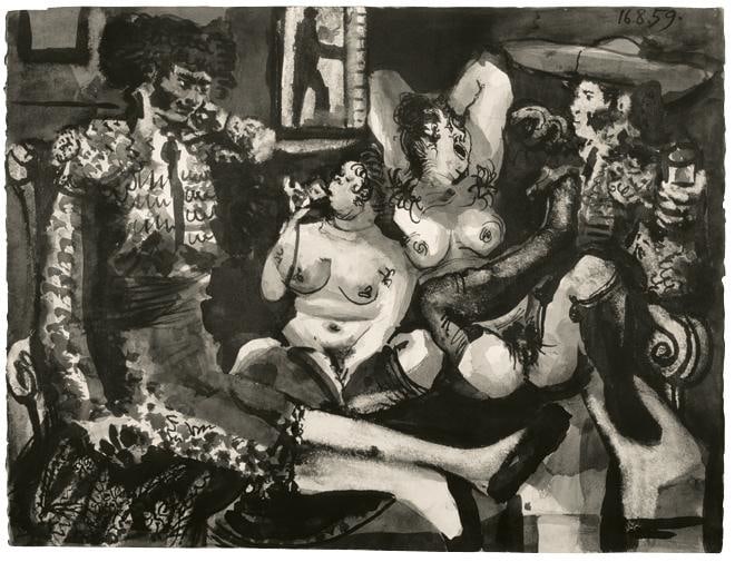 Pablo Picasso, Courtisanes et Toreros, August 16-17, 1959