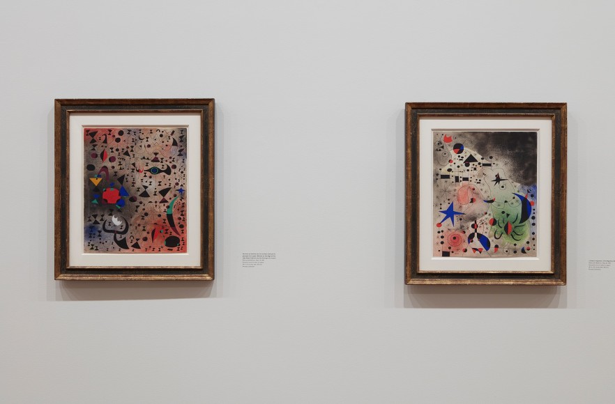 Installation view of Miro Constellations