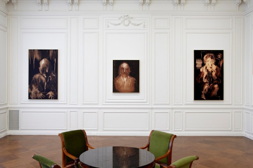 Installation view of Miquel Barcel&oacute; at Acquavella Galleries from October 8 - November 21, 2013.