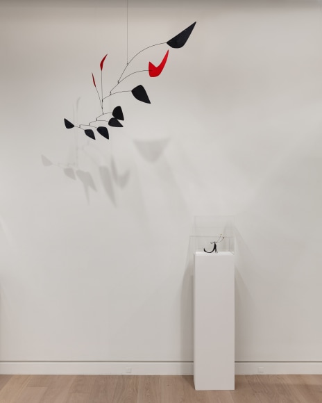 Installation view of Calder: Composing Motion  Photo by Silvia Ros  &copy; 2024 Calder Foundation, New York / Artists Rights Society (ARS), New York