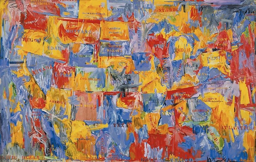 Jasper Johns, Map, 1961