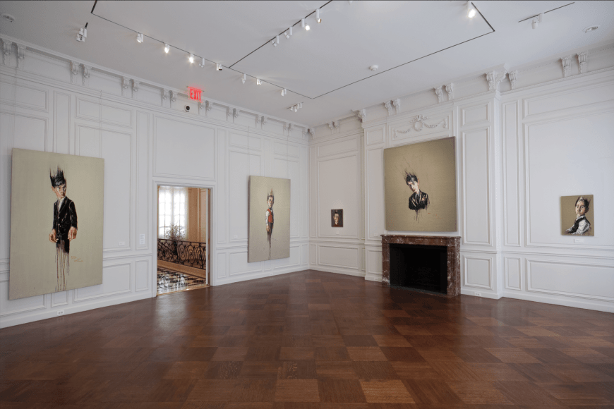 Installation view of Zeng Fanzhi at Acquavella Galleries from April 1 - May 14, 2009.