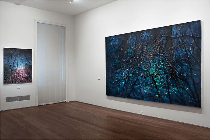 Installation view of Zeng Fanzhi at Acquavella Galleries from April 1 - May 14, 2009.