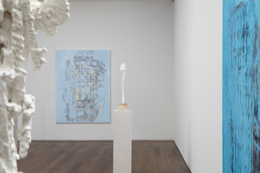 Installation view of Enoc Perez: The Good Days at Acquavella Galleries from January 10 - February 8, 2013.