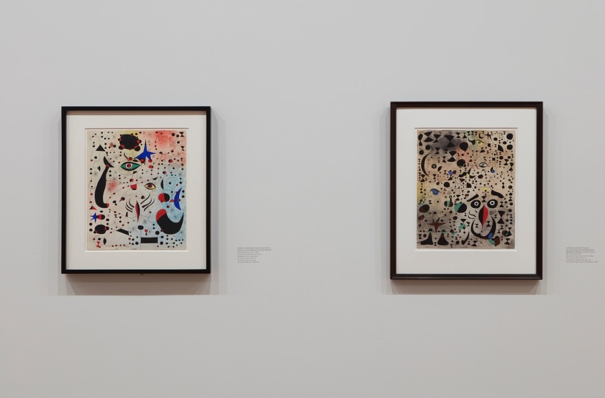 Installation view of Miro Constellations