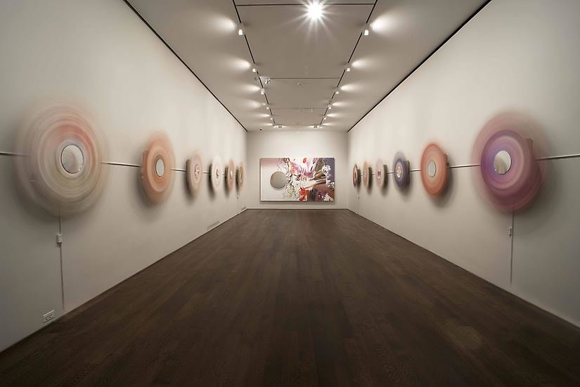 Installation view of James Rosenquist: The Hole in the Middle of Time and The Hole in the Wallpaper at Acquavella Galleries from February 17 - March 18, 2010.