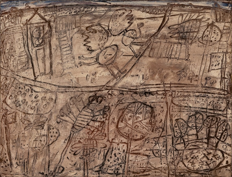 Jean Dubuffet, L'adieu &agrave; la fen&ecirc;tre [Farewell from the Window], June 3, 1949