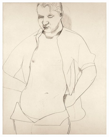 Lucian Freud, Study of Francis Bacon, 1951