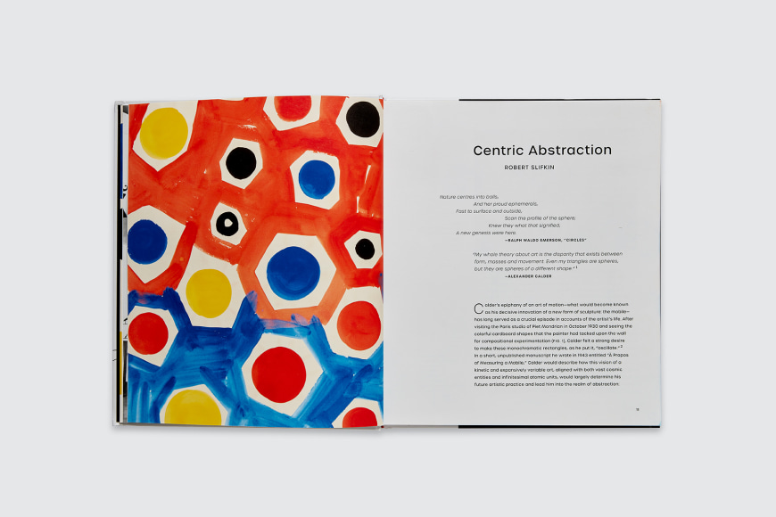 Inside of &quot;Calder: Composing motion&quot; book.