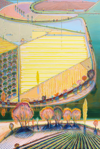 Wayne Thiebaud, Green River Lands, 1998