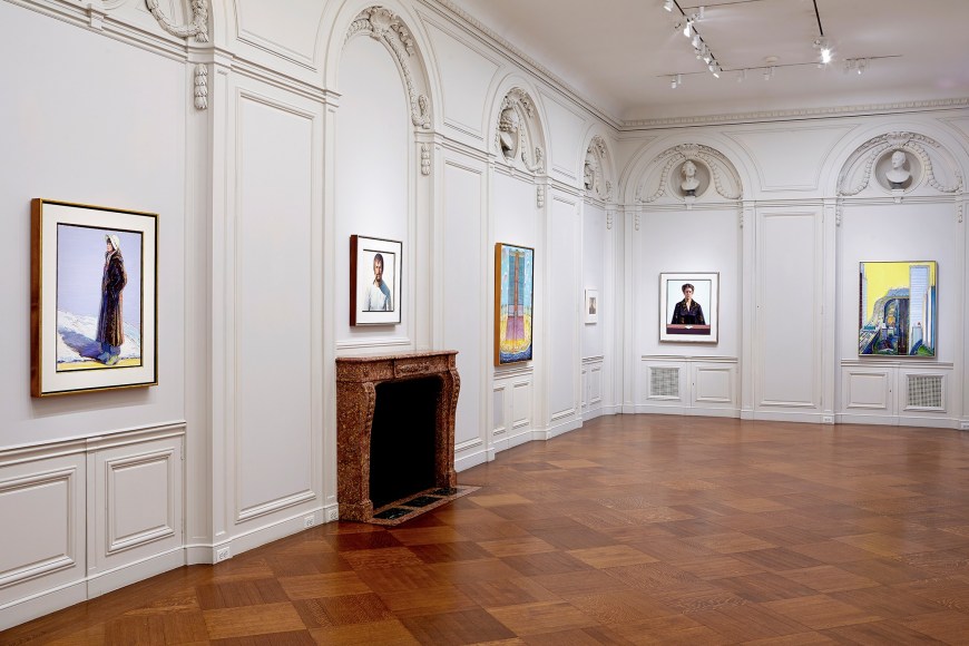 Installation view of Wayne Thiebaud at Acquavella Galleries from September 30 - November 20, 2014.