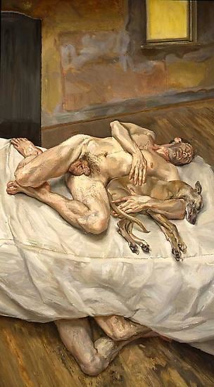 Lucian Freud, Sunny Morning - Eight Legs, 1997
