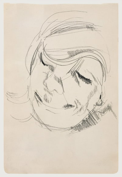 Lucian Freud, Head of a Woman Laughing, 1954