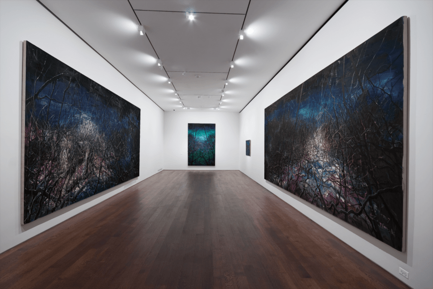 Installation view of Zeng Fanzhi at Acquavella Galleries from April 1 - May 14, 2009.