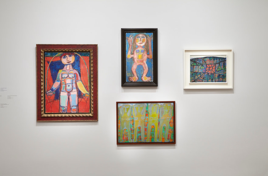 Installation view of Jean Dubuffet "Anticultural Positions"