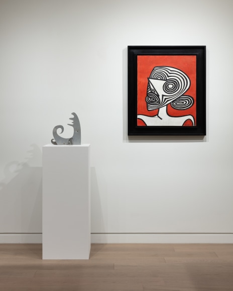 Installation view of Calder: Composing Motion  Photo by Silvia Ros  &copy; 2024 Calder Foundation, New York / Artists Rights Society (ARS), New York