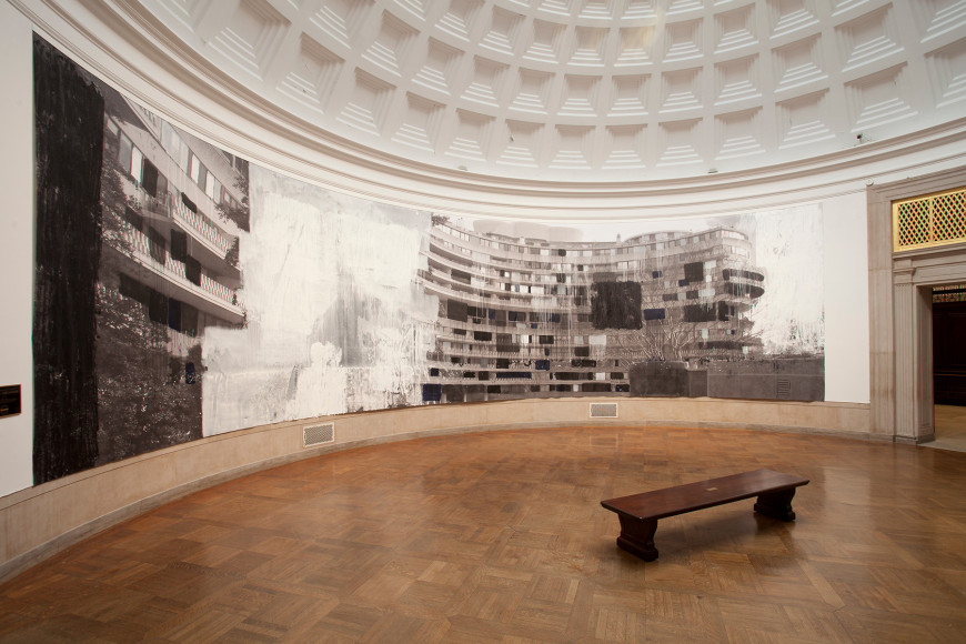 Installation view of the Enoc Perez: Utopia at the Corcoran Gallery of Art from November 10, 2012 - February 10, 2013.