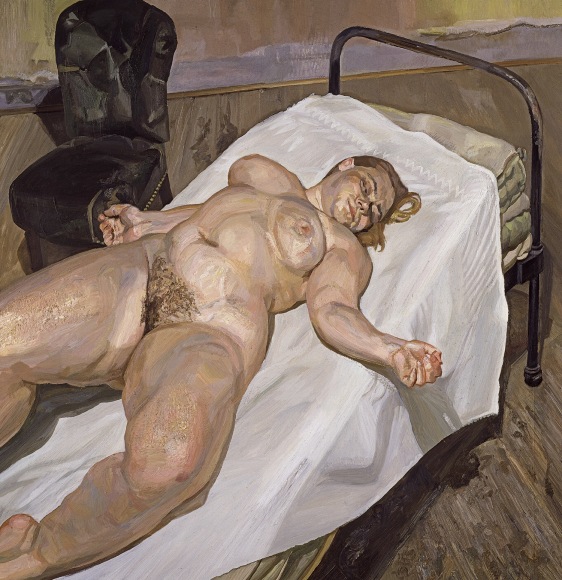 Lucian Freud, Naked Portrait with Green Chair, 1999