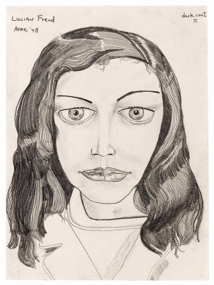 Lucian Freud, Dark Coat II, 1948