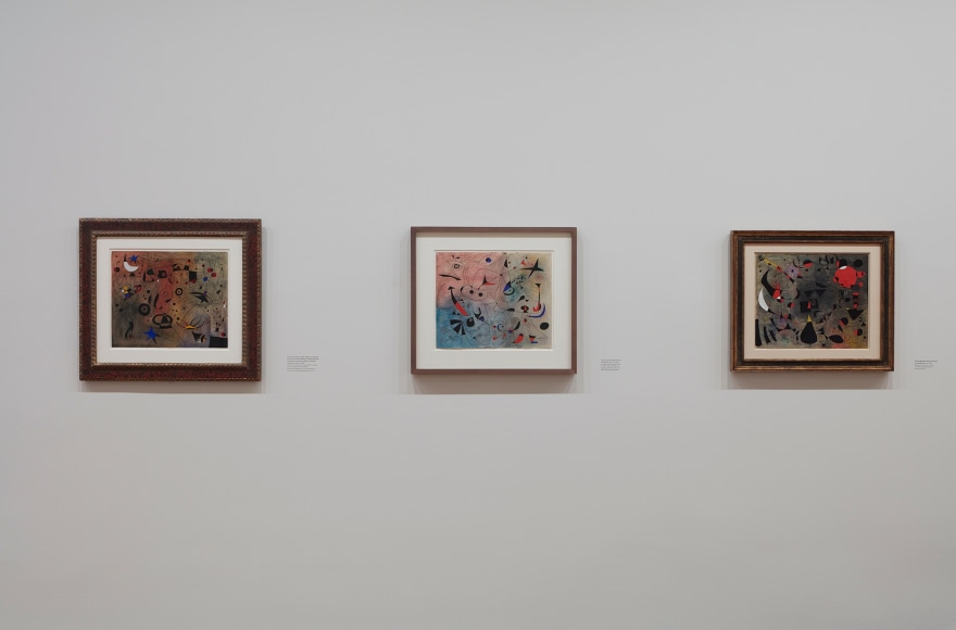Installation view of Miro Constellations