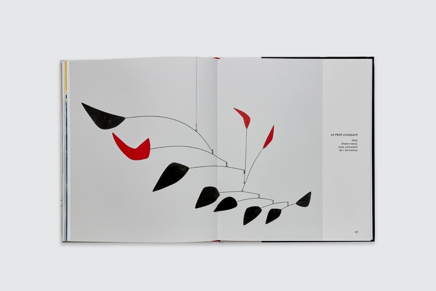 Inside of &quot;Calder: Composing motion&quot; book.