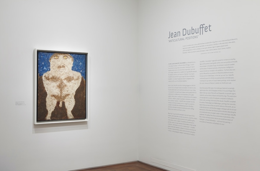Installation view of Jean Dubuffet "Anticultural Positions"