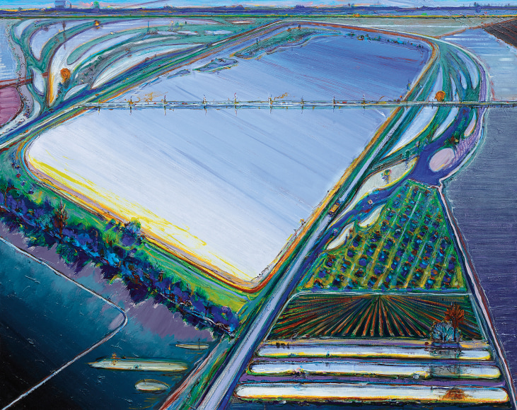 Wayne Thiebaud, Flood Waters