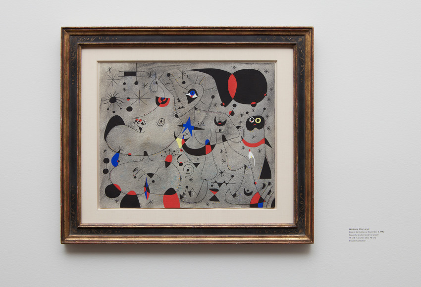 Installation view of Miro Constellations