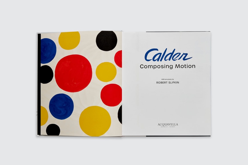 Inside of &quot;Calder: Composing motion&quot; book.