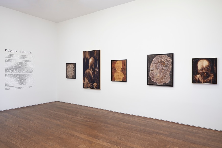 Installation view of Dubuffet | Barcel&oacute; at Acquavella Galleries from June 29 - September 16, 2014.