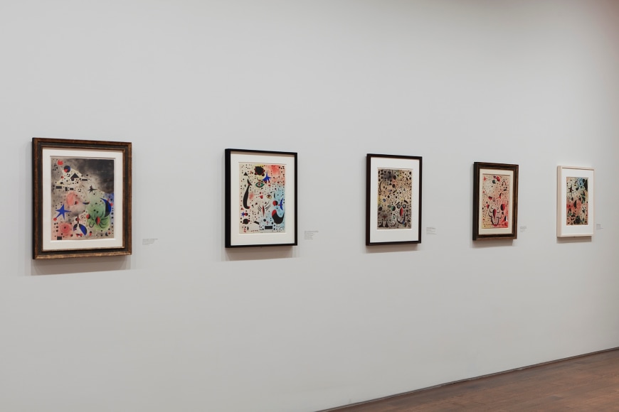 Installation view of Miro Constellations