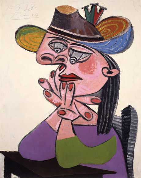 Pablo Picasso, Seated Woman, Hands Under Her Chin