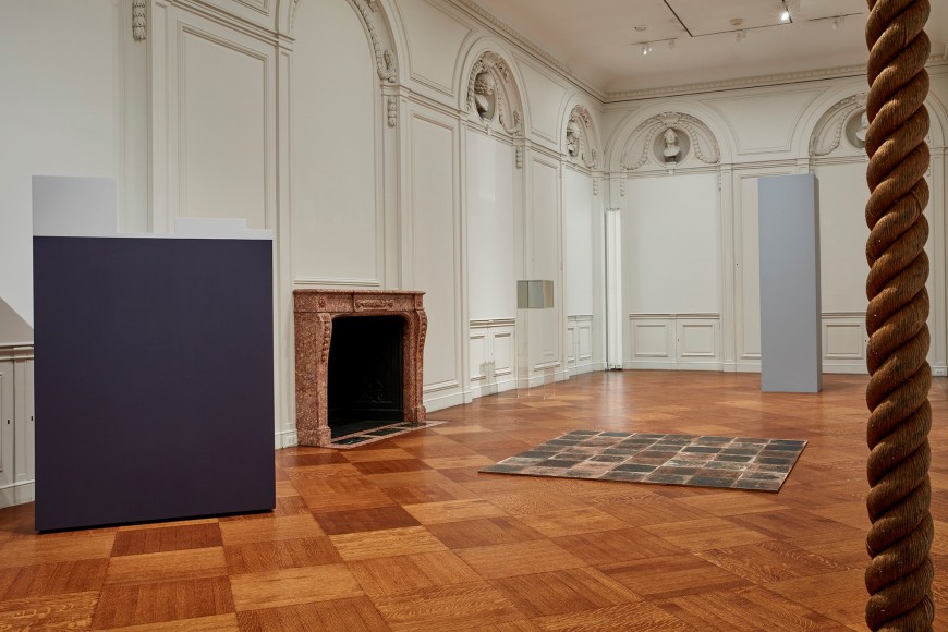 Anne Truitt, Dawn City,&nbsp;1963;&nbsp;Carl Andre, 49 Pieces of Steel,&nbsp;1967;&nbsp;Larry Bell, Old Timer,&nbsp;1969;&nbsp;Dan Flavin, White around a Corner, 1965;&nbsp;Robert Morris, Column,&nbsp;1961/2017;&nbsp;and Jackie Winsor, Rope Trick,&nbsp;1967-1968,&nbsp;on view in&nbsp;less: minimalism in the 1960s.