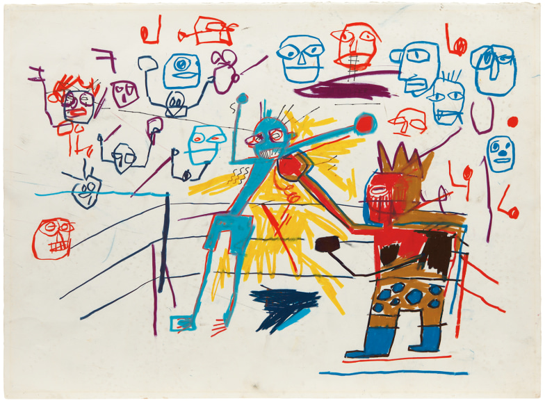 Jean-Michel Basquiat, Untitled (Boxing Ring), 1981