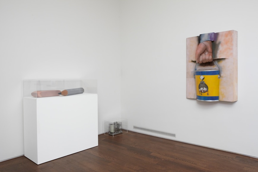 Installation view of The Pop Object: The Still Life Tradition in Pop Art at Acquavella Galleries from April 9 - May 23, 2013.