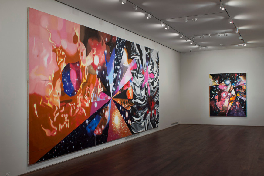Installation view of James Rosenquist: Multiverse You Are, I am at Acquavella Galleries from September 10 - October 13, 2012.